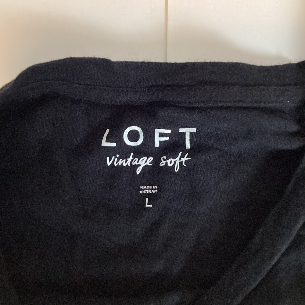 Loft Womens Tank Top Shirt Top Size L Large Soft Stretch Comfort Casual Love - Picture 4 of 9
